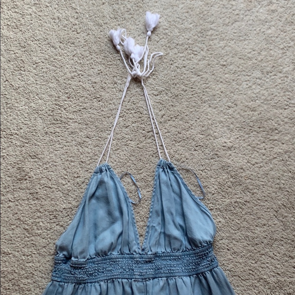 VICI Denim halter maxi NEVER WORN